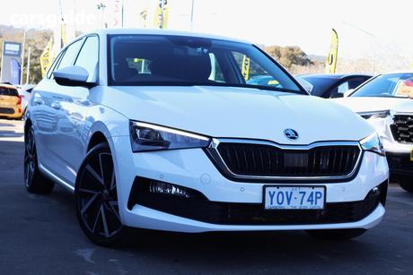 White 2021 Skoda Scala Hatchback 110 Tsi Ambition