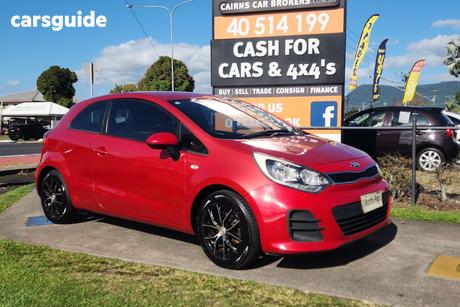 Red 2015 Kia RIO Hatchback Sport