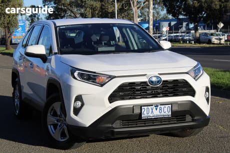 White 2021 Toyota RAV4 Wagon Gx (2Wd) Hybrid