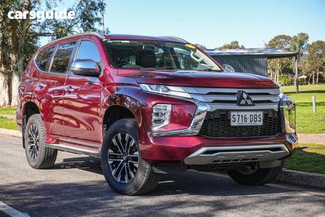 Red 2021 Mitsubishi Pajero Sport Wagon Exceed (4X4) 7 Seat