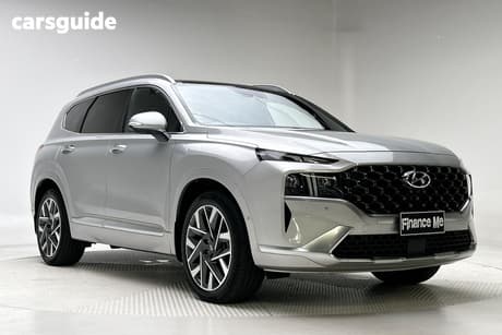 Silver 2022 Hyundai Santa FE Wagon Highlander Crdi (Awd)
