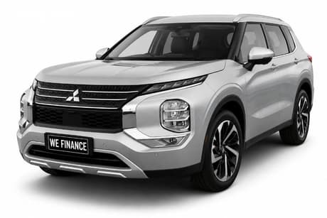 Silver 2023 Mitsubishi Outlander Wagon Aspire 7 Seat (2Wd)