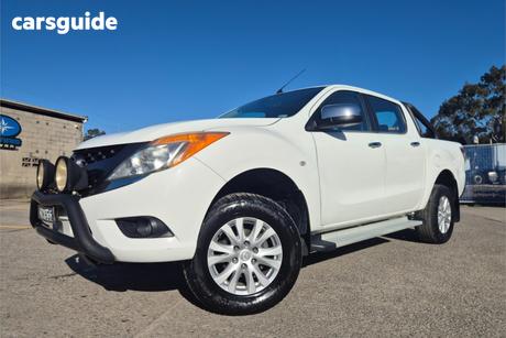 White 2013 Mazda BT-50 Dual Cab Utility Gt (4X4)