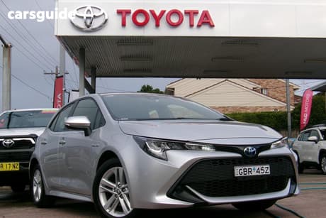 Silver 2021 Toyota Corolla Hatchback Ascent Sport Hybrid
