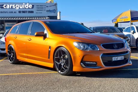 Orange 2017 Holden Commodore Sportswagon Sv6