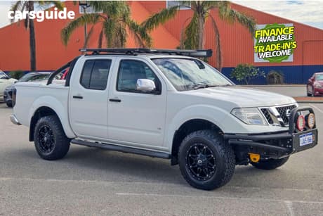 White 2012 Nissan Navara Dual Cab Utility St-X 550 (4X4)