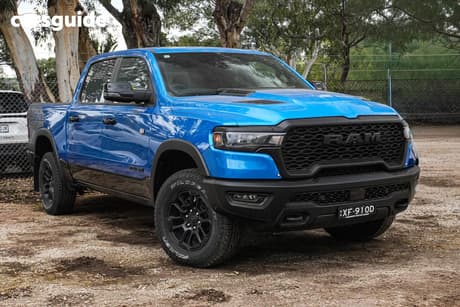 Blue 2025 RAM 1500 Crew Cab Utility Rebel Hurricane