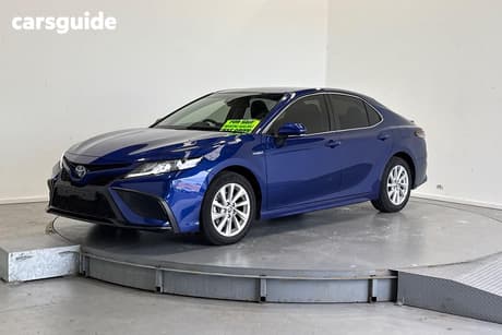 Blue 2021 Toyota Camry Sedan Ascent Sport Hybrid