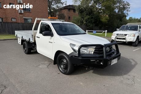 White 2018 Toyota Hilux Cab Chassis Workmate