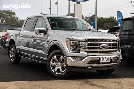 Silver 2023 Ford F150 Double Cab Pick Up Lariat Swb (4Wd)