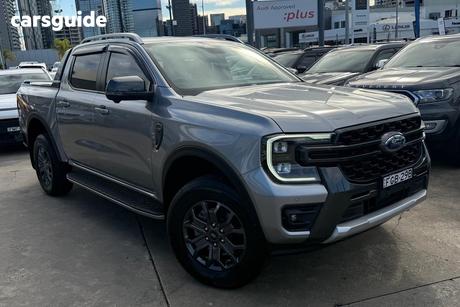 Silver 2023 Ford Ranger Double Cab Pick Up Wildtrak 3.0 (4X4)