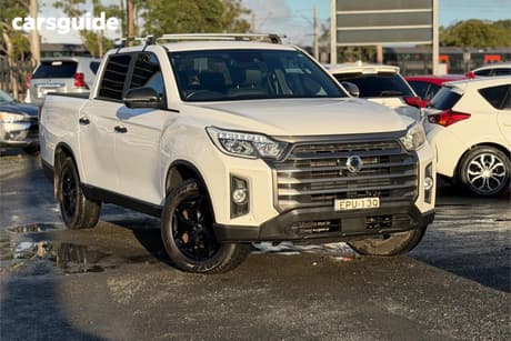 White 2021 Ssangyong Musso Crew Cab Utility Elx