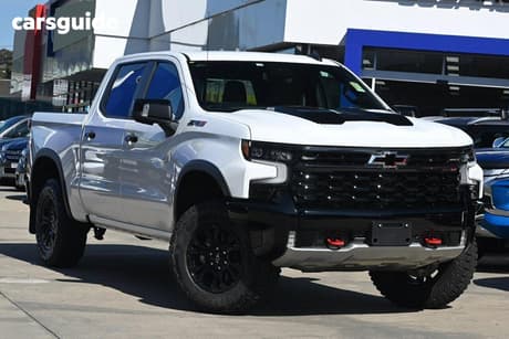 White 2026 Chevrolet Silverado Crew Cab Pickup 1500 Zr2