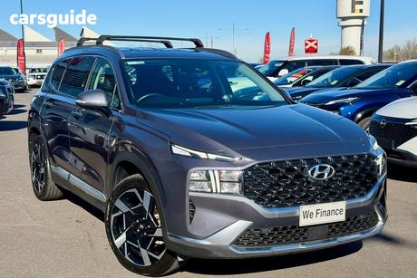 Grey 2023 Hyundai Santa FE Wagon Elite Crdi (Awd)