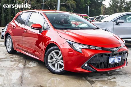 Red 2018 Toyota Corolla Hatchback Sx