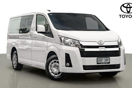 White 2022 Toyota HiAce Crew Van Lwb (5 Seats)
