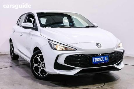White 2025 MG MG3 Hatchback Excite