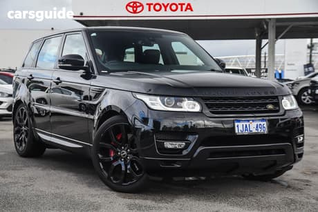 Black 2015 Land Rover Range Rover Sport Wagon 3.0 Sdv6 Hse