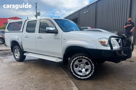 White 2009 Mazda BT-50 Dual Cab Pick-up B3000 Sdx (4X4)