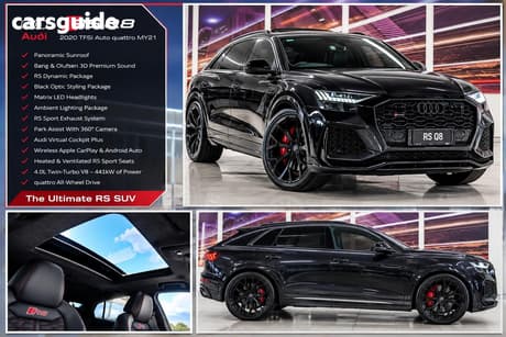 Black 2020 Audi RS Q8 Wagon Tfsi Quattro Mhev