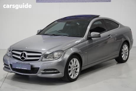 Grey 2011 Mercedes-Benz C180 Coupe Be