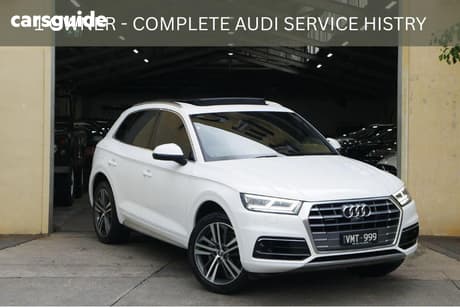 White 2020 Audi Q5 Wagon 40 Tdi Quattro Sport