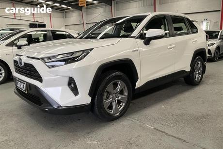 White 2024 Toyota RAV4 Wagon Gx (2Wd) Hybr Full Size Spare