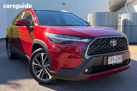 Red 2024 Toyota Corolla Cross Wagon Atmos Awd Hybrid