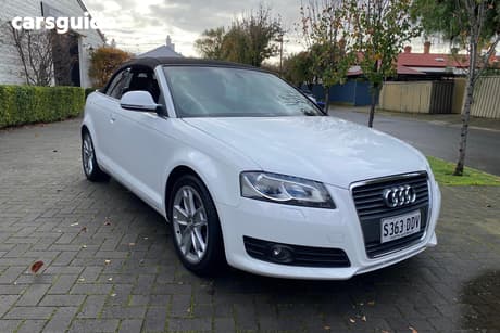 White 2010 Audi A3 Cabriolet 2.0 Tfsi Ambition