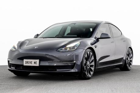 Grey 2022 Tesla Model 3 Sedan Performance