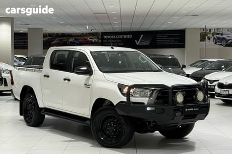 White 2021 Toyota Hilux Ute Tray SR