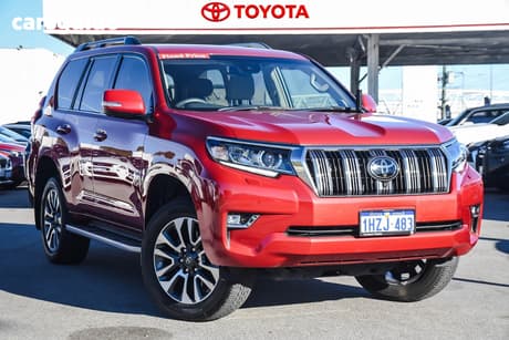 Red 2023 Toyota Landcruiser Prado Wagon Vx