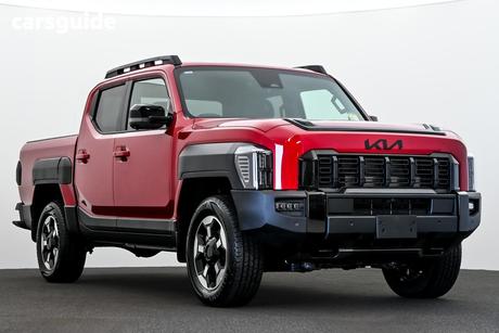 Red 2025 Kia Tasman Double Cab Pick Up X-Line (4X4) (0.9T) Bdy Fender