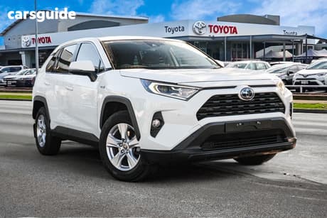 White 2021 Toyota RAV4 Wagon Gx (Awd) Hybrid