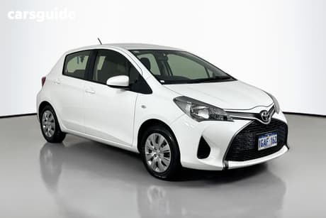 White 2016 Toyota Yaris Hatchback Ascent