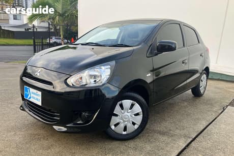Black 2015 Mitsubishi Mirage Hatchback Es