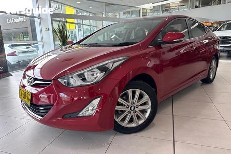 Red 2013 Hyundai Elantra Sedan Trophy