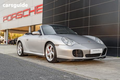 Silver 2003 Porsche 911 Convertible Carrera 4S Cabriolet