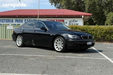 Black 2008 BMW 740I Sedan Sport