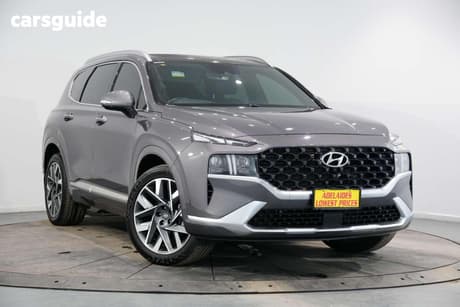 Grey 2022 Hyundai Santa FE Wagon Highlander Crdi (Awd)