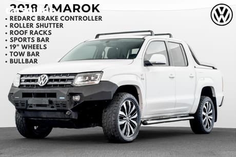 White 2018 Volkswagen Amarok Dual Cab Utility V6 Tdi 550 Ultimate