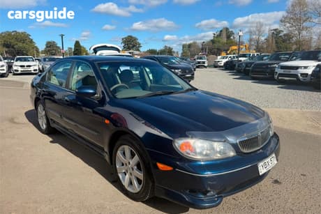 Blue 2002 Nissan Maxima Sedan St-R