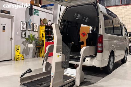 White 2012 Toyota HiAce Van Welcab