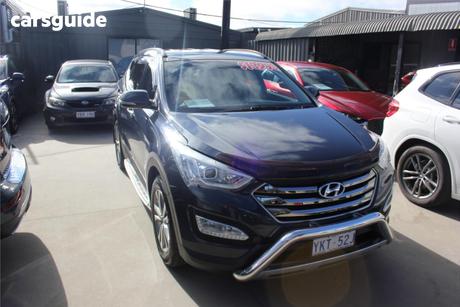 Blue 2015 Hyundai Santa FE Wagon Elite Crdi (4X4)