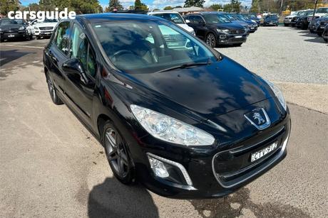 Black 2013 Peugeot 308 Hatchback Sportium Hdi