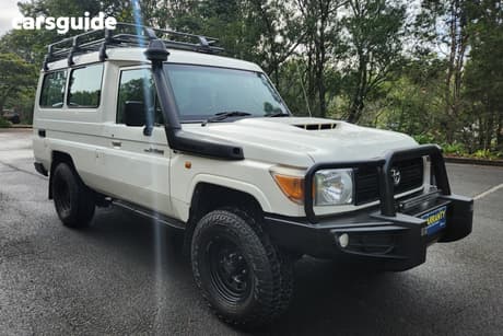 White 2018 Toyota Landcruiser Workmate (4X4) 2 Seat