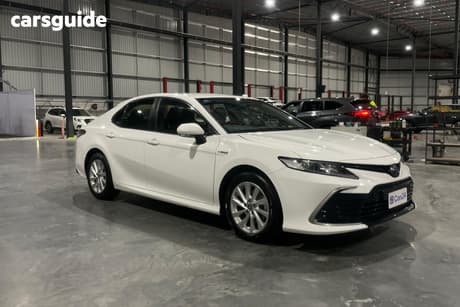 White 2023 Toyota Camry Sedan Ascent Hybrid