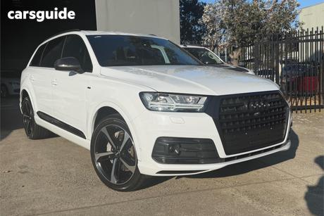 White 2019 Audi Q7 Wagon 50 Tdi Quattro Black Edition