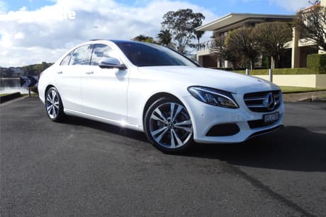 White 2017 Mercedes-Benz C200 Sedan