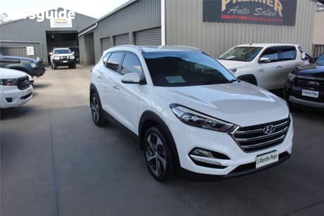 White 2016 Hyundai Tucson Wagon Elite (Sunroof) (Awd)